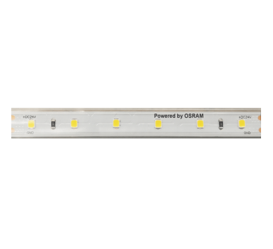 LED SMD STRIP 24V DC 12W/M 4000K 1250LM/M IP66 12MM CRI80 OSRAM 2835 60LEDS/M 3SDCM 5M REEL 5YRS