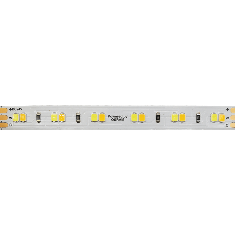 LED SMD STRIP 24VDC 18W/M CCT 1720LM/M MAX IP20 10MM CRI90 OSRAM 2835 120LEDS/M 3SDCM 5M REEL5YRS