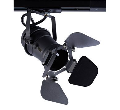 TRACK LIGHT No244 BLACK 2WIRE GU10