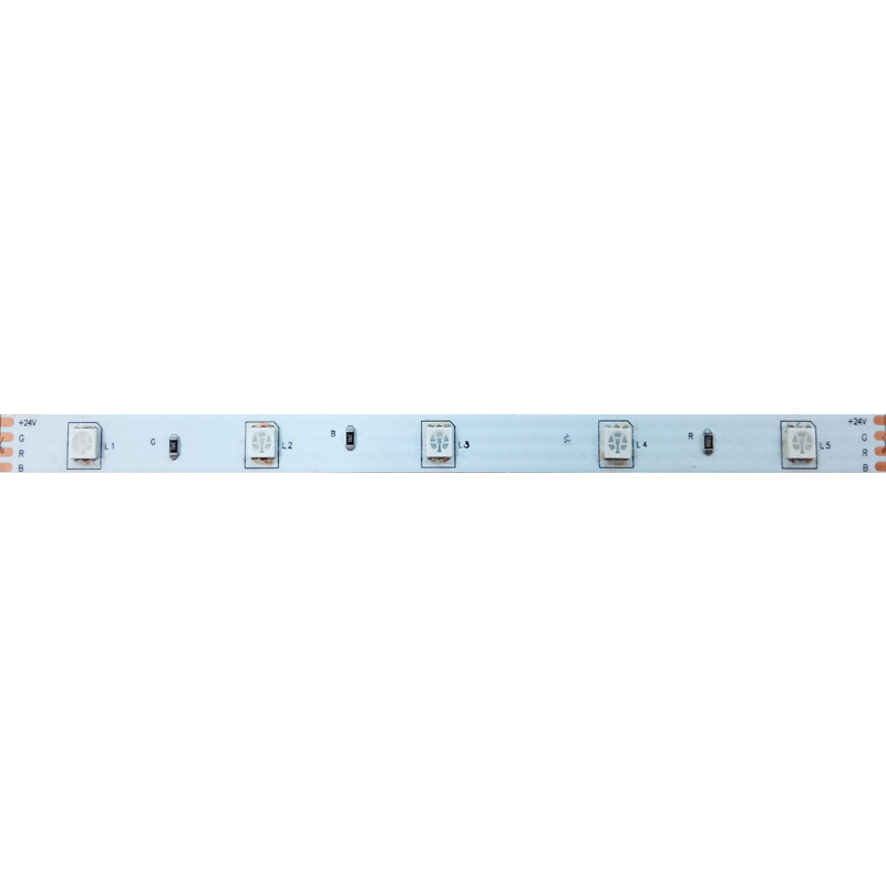 ΛΩΡΙΔΑ LED 5M 7.2W/M 24V DC IP65 NANO RGB 10mm