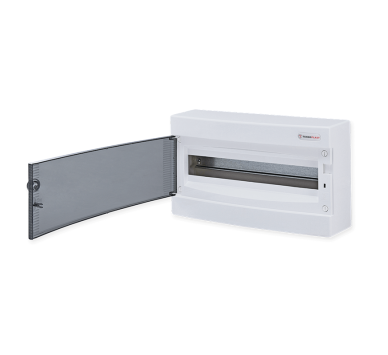 SURFACE MOUNTING 12 MODULES 1 ROW WHITE DOOR