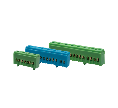 12 HOLES BLUE NEUTRAL TERMINAL FOR DIN RAIL