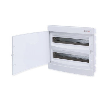 FLUSH MOUNTING 36 MODULES 2 ROWS WHITE DOOR