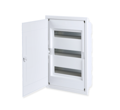 FLUSH MOUNTING 36 MODULES 3 ROWS WHITE DOOR