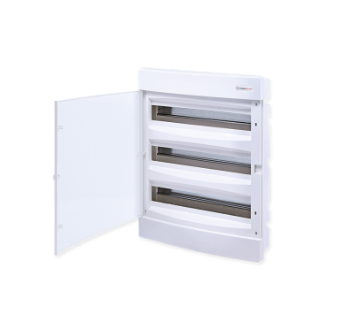 FLUSH MOUNTING 54 MODULES 3 ROWS TRANSPARENT