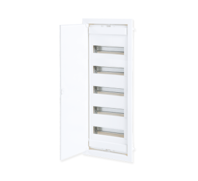 FLUSH MOUNTING 60+10 MODULES 5 ROWS WHITE DOOR