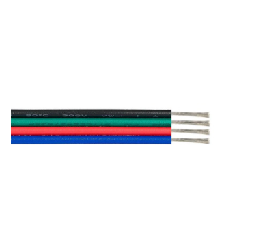 4 WIRE(BLACK-GREEN-RED-BLUE) 100M SPOOL (17*0,12mm)