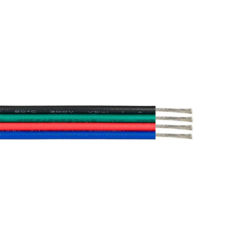 4 WIRE(BLACK-GREEN-RED-BLUE) 100M SPOOL (17*0,12mm)