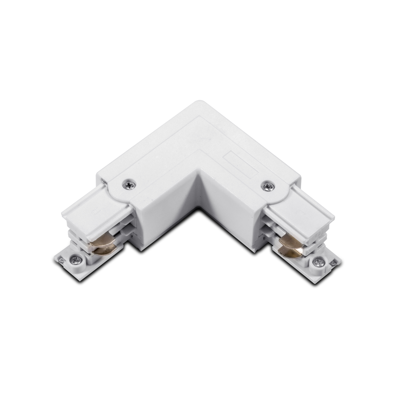 WHITE 90° CORNER SUPPLY 4 WIRES LEFT
