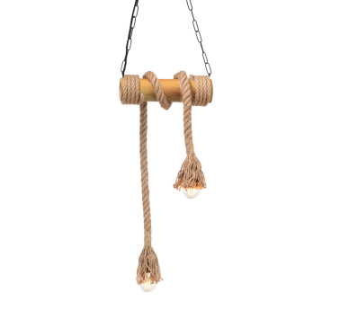 ΚΡΕΜΑΣΤΟ Φ/Σ 2ΧΕ27 BAMBOO+ΣΧΟΙΝΙ 11Χ30ΧΗ160CM max. MERLIN