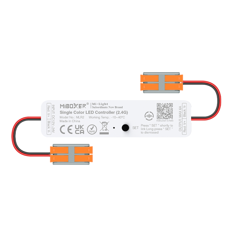 MINI LED ΕΛΕΓΚΤΗΣ ΜΟΝΟΧΡΩΜΟΣ 2,4 GHz ΜΕ ΚΑΛΩΔΙΟ