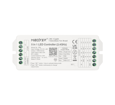 LED ΕΛΕΓΚΤΗΣ 2,4GHz 5 ΣΕ 1 MAX 20A
