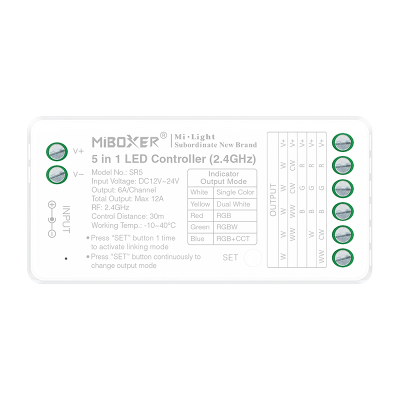 LED ΕΛΕΓΚΤΗΣ 2.4G 5 ΣΕ 1