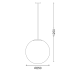 HANG LIGHT PMM Φ250 PMM CLEAR