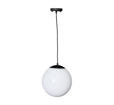 HANG LIGHT PMM Φ250 PMM OPAL ΜΑΥΡΟ ΚΑΛΩΔΙΟ ΡΟΖΕΤΑ
