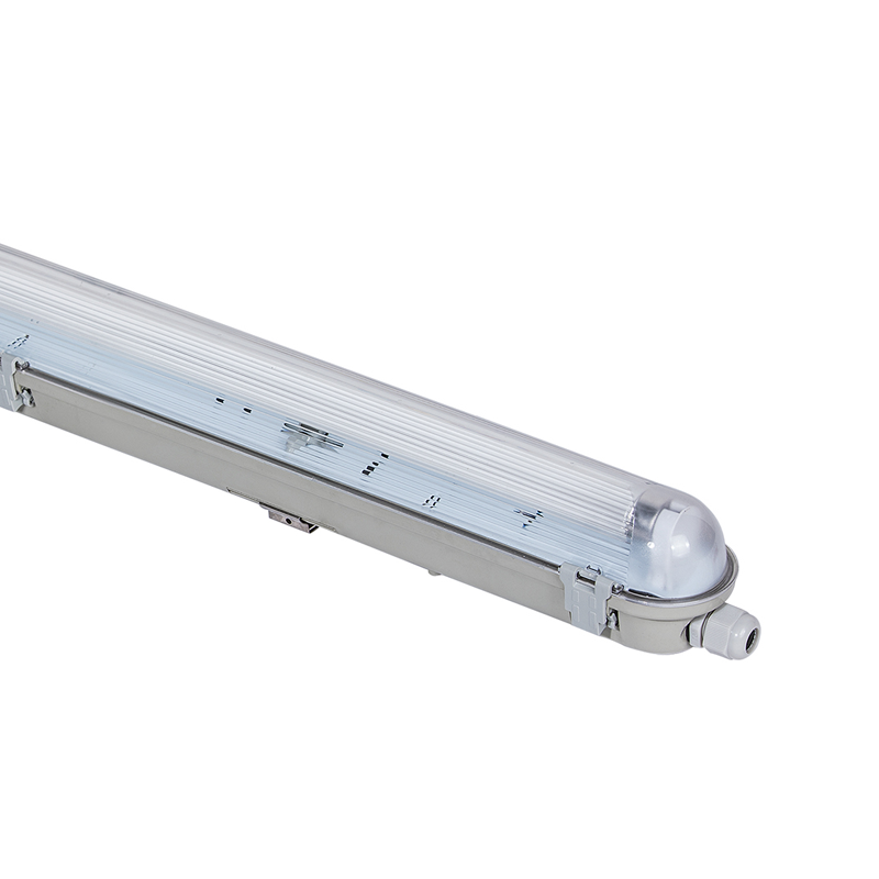 EMPTY IP65 LUMINAIRE FOR 1X1200mm T8 G13 LAMP 2-SIDE