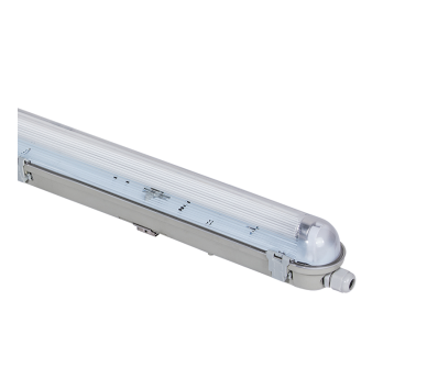 EMPTY IP65 LUMINAIRE FOR 2X600mm T8 G13 LAMPS 2-SIDE