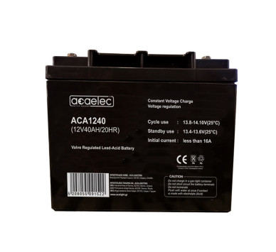 ΜΠΑΤΑΡΙΑ AGM VRLA 12V 40AH/20HR (M6 τερματικό)