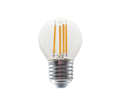 LED FILAMENT E27 STEP-DIM G45 4W 2700K 230V AC 570LM RA80 30000H 360°