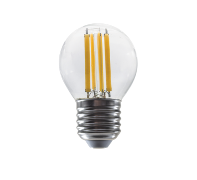LED FILAMENT E27 DIM G45 6W 2700K 230V AC 760LM RA80 30000H 360°