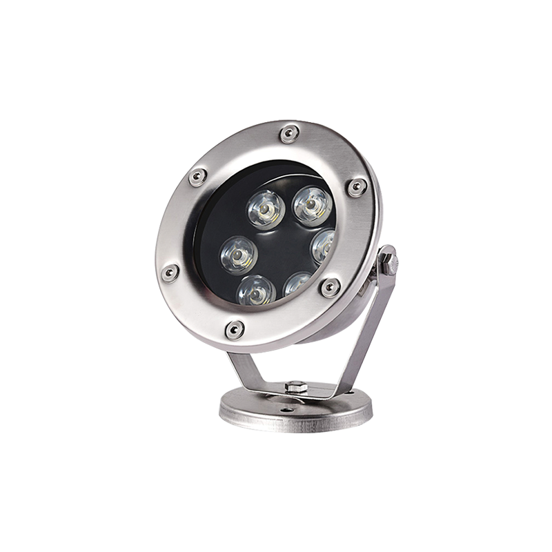 LED LUMINAIRE SS304 IP68 6W RGB RF 60° 12V AC Ra>80 30.000HRS