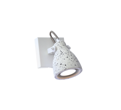 NETTO ΕΠΙΤΟΙΧΟ Φ/Σ 1ΧGU10 ΛΕΥΚΟ TERRAZZO 10X10X18CM DINO