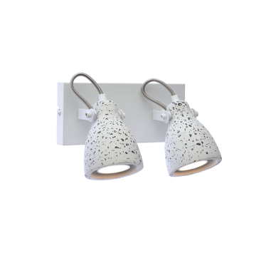 NETTO ΕΠΙΤΟΙΧΟ Φ/Σ 2ΧGU10 ΛΕΥΚΟ TERRAZZO 23X15X18CM DINO