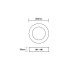 LED SLIM PANEL NM ROUND CEIL.18W 6500K 1750Lm Φ209 230V AC Ra80