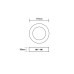 Υ/Κ LED SLIM PANEL WHITE ROUND CEIL. 6W 4000K 470Lm Φ117 230V AC Ra80