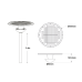 LED SOLAR URBAN LUMINAIRE 25W 4000K 2000LM RA80 IP65 50000HRS