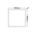 Υ/Κ LED PANEL 40W 595X595X50mm 3000K 3450Lm 230V AC Ra80