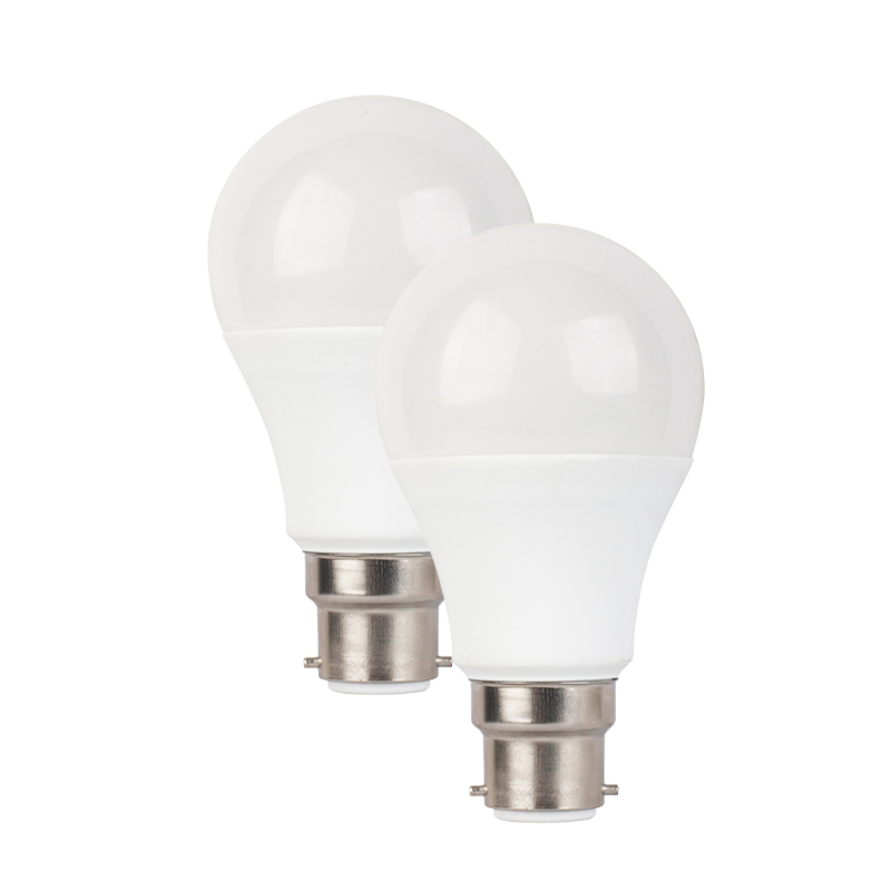 LED SMD B22 A60 7W 4000K 230V AC 580LM RA80 30000H 270° DUO PACK