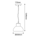 ΓΚΡΙ ΚΡΕΜΑΣΤΟ ΦΩΤΙΣΤΙΚΟ BERO 1XE27 MAX.10W LED IP44 ΜΕ ΟΠΑΛ PC ΚΑΛΥΜΜΑ
