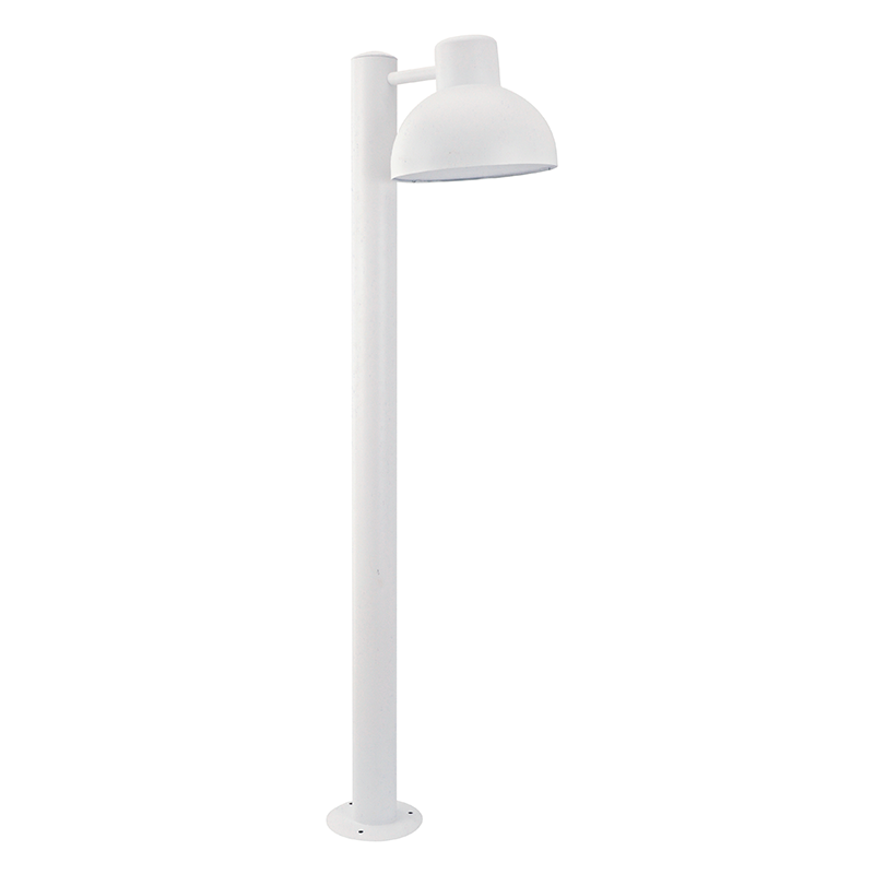 ΛΕΥΚΟ ΦΩΤΙΣΤΙΚΟ BERO 1XE27 MAX.10W LED IP44 ΜΕ ΚΟΛΩΝΑ & ΟΠΑΛ PC ΚΑΛΥΜΜΑ
