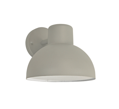 ΓΚΡΙ ΕΠΙΤΟΙΧΟ ΦΩΤΙΣΤΙΚΟ BERO 1XE27 MAX.10W LED IP44 ΜΕ ΟΠΑΛ PC ΚΑΛΥΜΜΑ
