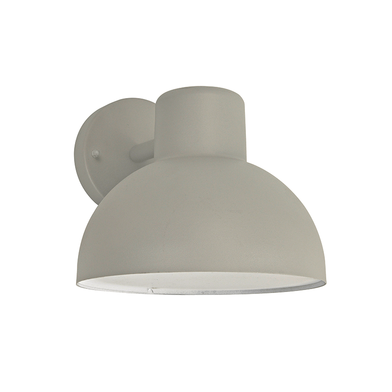 ΓΚΡΙ ΕΠΙΤΟΙΧΟ ΦΩΤΙΣΤΙΚΟ BERO 1XE27 MAX.10W LED IP44 ΜΕ ΟΠΑΛ PC ΚΑΛΥΜΜΑ