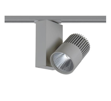 GREY LED TRACK LIGHT 15W 3000K 2WIRES 36° 1100LM 230V Ra80