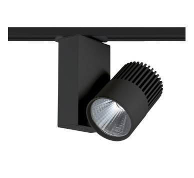 BLACK LED TRACK LIGHT 15W 4000K 2WIRES 36° 1150LM 230V Ra80