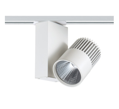 WHITE LED TRACK LIGHT 15W 4000K 2WIRES 36° 1150LM 230V Ra80