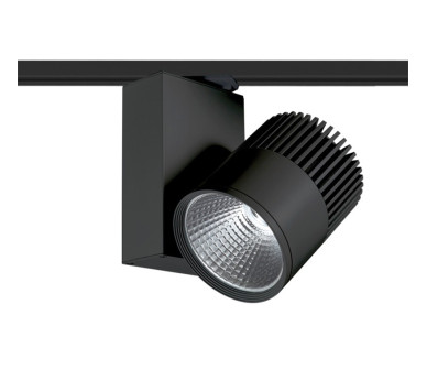 BLACK LED TRACK LIGHT 30W 3000K 2WIRES 36° 2200LM 230V Ra80