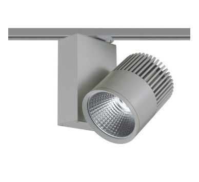 GREY LED TRACK LIGHT 30W 4000K 2WIRES 36° 2250LM 230V Ra80