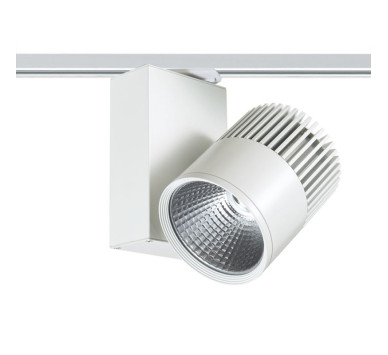 WHITE LED TRACK LIGHT 30W 4000K 2WIRES 36° 2250LM 230V Ra80