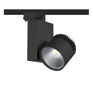 BLACK LED TRACK LIGHT 45W 3000K 4WIRES 36° 3200LM 230V Ra80