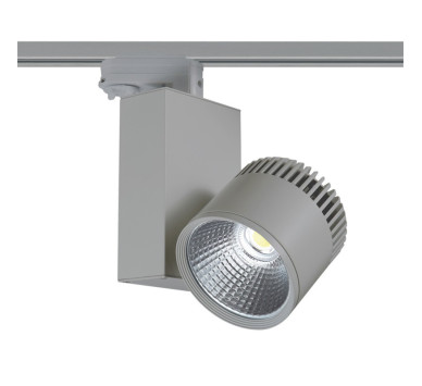 GREY LED TRACK LIGHT 45W 3000K 4WIRES 36° 3200LM 230V Ra80
