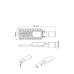 LED STREET LUMINAIRE 120W 16000LM 4000K 150Χ75˚ CLASS I 230V AC IP66