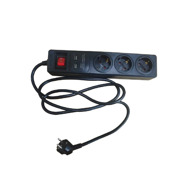 ΠΟΛΥΠΡΙΖΟ 4 ΣΟΥΚΟ ΑΣΦΑΛΕΙΑΣ ΜΕ ΔΙΑΚΟΠΤΗ+2USB 16A IP20 ΜΕ ΚΑΛΩΔΙΟ H05VV-F 3x1.5mm2 / ΚΑΘ ΜΗΚΟΥΣ 1.5m