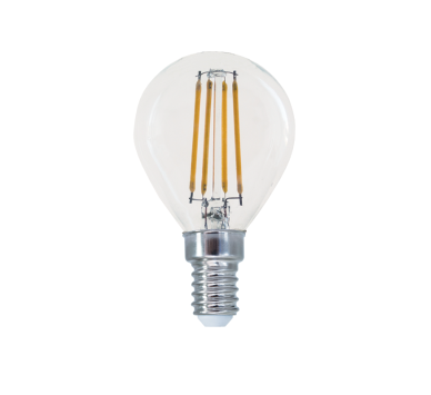 LED FILAMENT E14 STEP-DIM G45 4W 2700K 230V AC 570LM RA80 30000H 360°