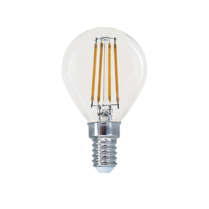 LED FILAMENT E14 STEP-DIM G45 4W 2700K 230V AC 570LM RA80 30000H 360°
