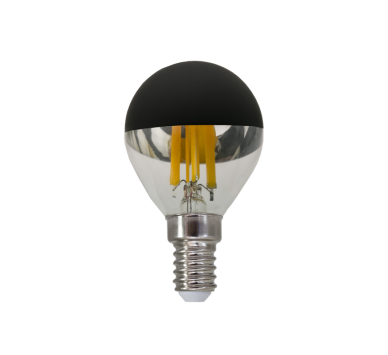 LED FILAMENT E14 DIM G45 BLACK 5W 2700K 230V AC 620LM RA80 30000H 180°
