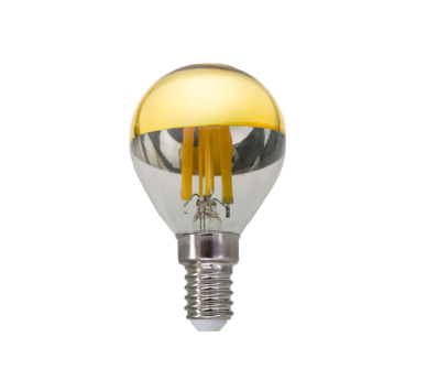 LED FILAMENT E14 DIM G45 GOLD 5W 2700K 230V AC 620LM RA80 30000H 180°